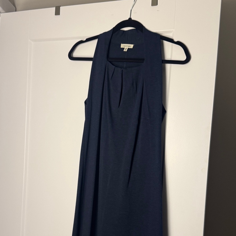 MAX Studio Navy Sleeveless Dress
